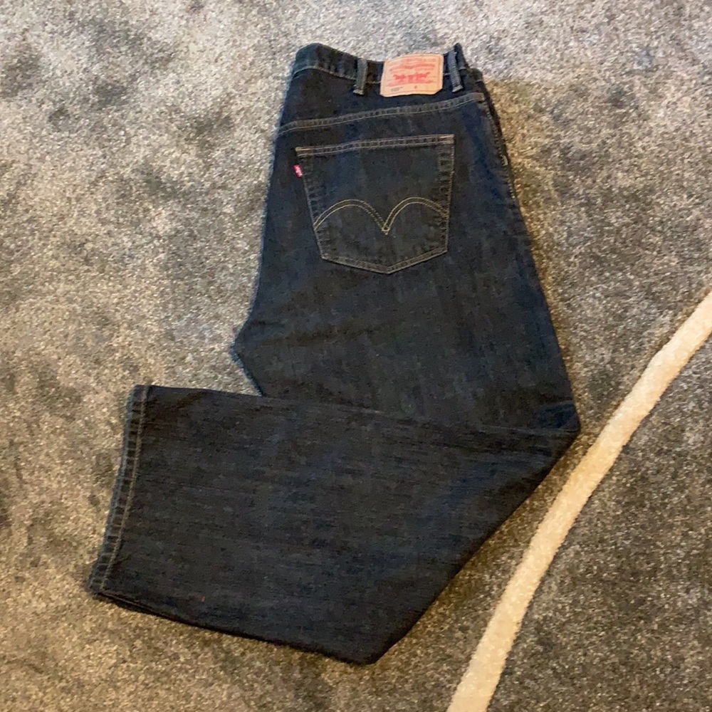 Levi's Men's Dark Indigo Relaxed Fit Jeans